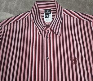 Versace Men's Multicolor Striped Shirt